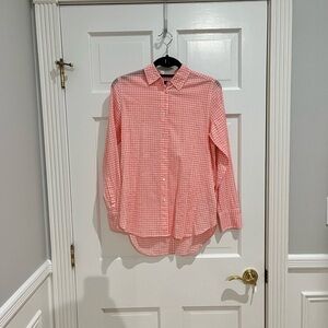 J Crew Lightweight Cotton Plaid Shirt